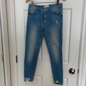 Flying Monkey Light Blue Skinny Ankle Length Jeans